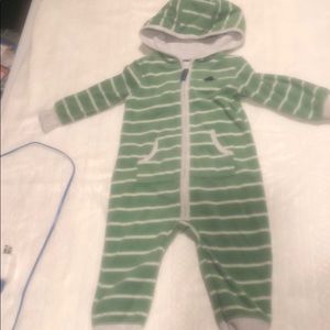 Carters Hooded Fleece Romper Full Zip - 9mo